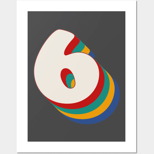 Number 6 Wall Art by n23tees